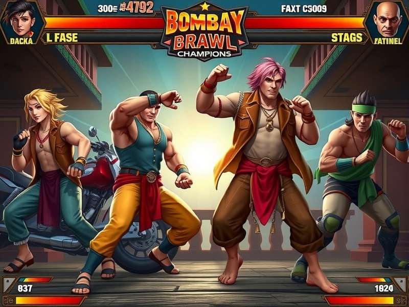 Bombay Brawl Champions character lineup featuring diverse Indian fighters